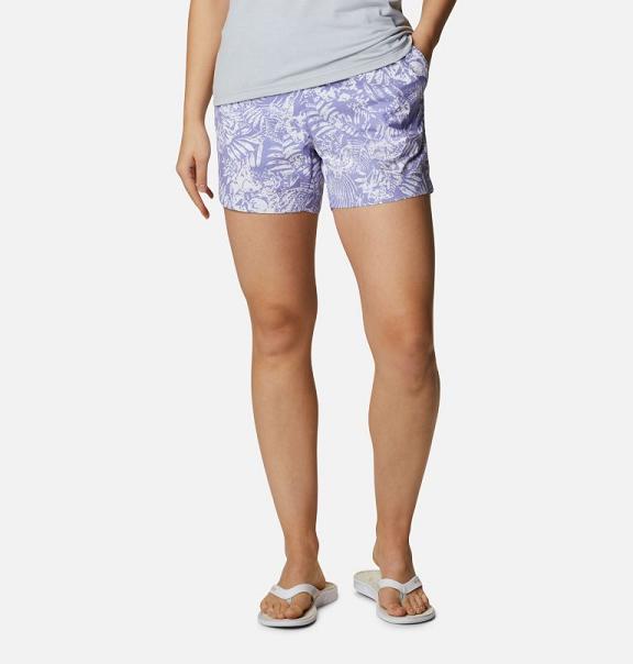 Columbia PFG Super Backcast Shorts Blue For Women's NZ62513 New Zealand